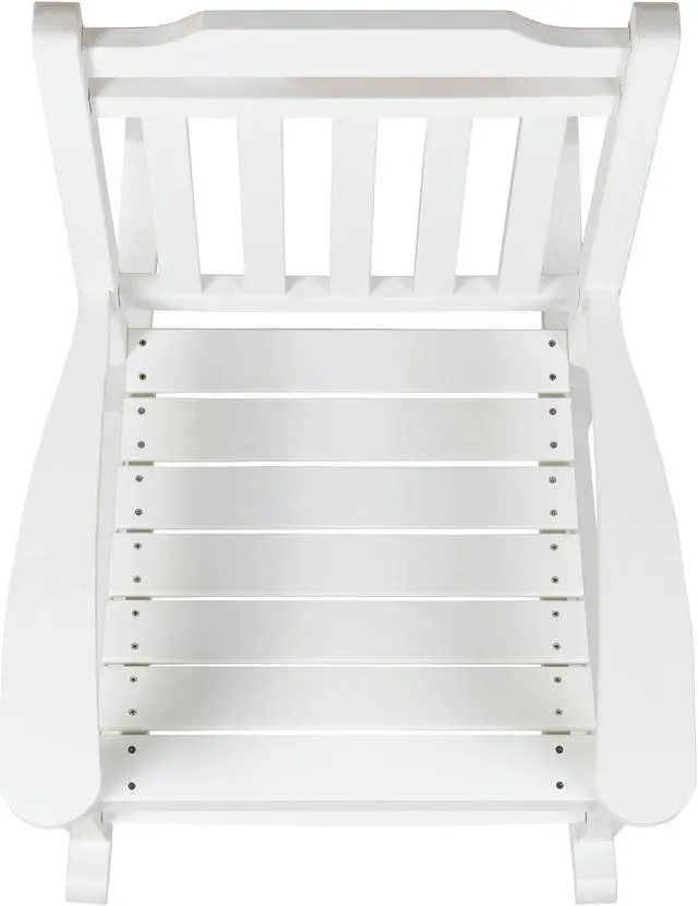 Alt view image 20 of 20 - Winston All-Weather Rocking Chair in White Faux Wood