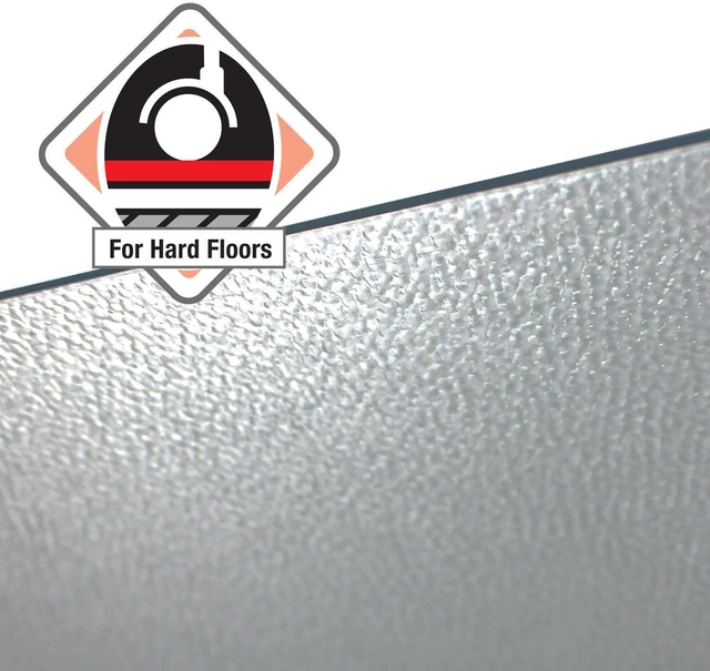 Alt view image 7 of 9 - Cleartex® Enhanced Polymer Rectangular Chair Mat with Anti-Slip Backing for Hard Floors - 48" x 60" FRECO124860AEP