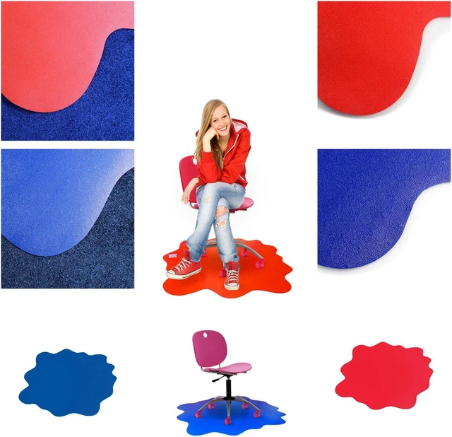 Alt view image 9 of 12 - Colortex Multi-Purpose Play Mat Carpets Volcanic Red 40x40 FC114040PRV