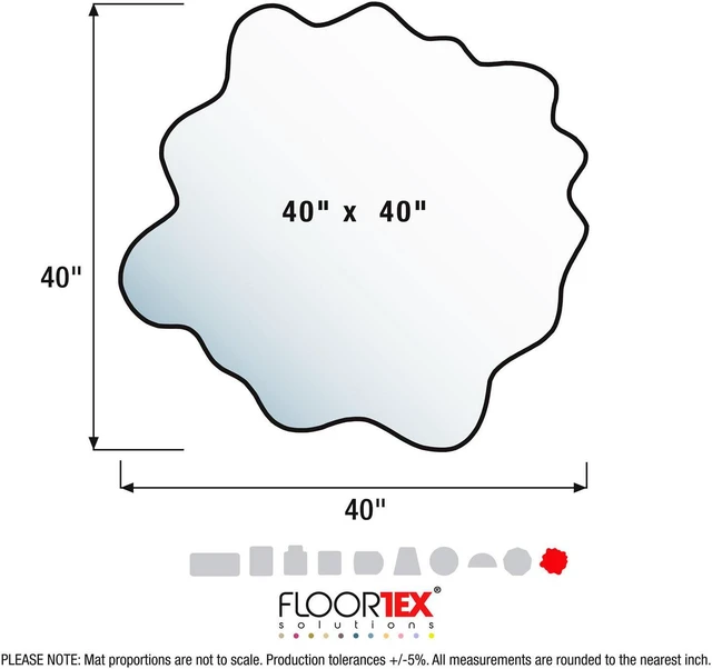 Alt view image 11 of 15 - Colortex Multi-Purp Play Mat Hard Floors Volcanic Red 40x40 FC124040PRV