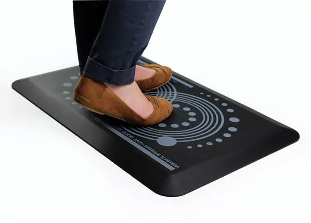 Alt view image 20 of 20 - Floortex AFS-TEX 2000 Anti-Fatigue Mat Rectangle 16"x24", Midnight Black