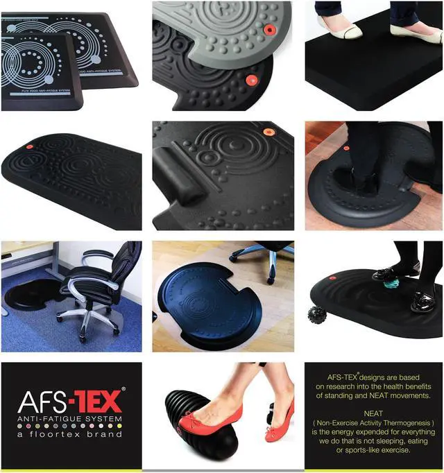 Alt view image 14 of 20 - Floortex - FCA22032XBK - AFS-TEX System 2000 Anti-fatigue Mat - Reception, Counter, Kitchen, Workstation - 32 Length x
