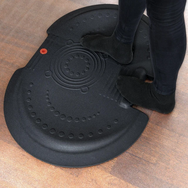 Alt view image 10 of 20 - Floortex AFS-TEX 5000 Anti-Fatigue Mat, Bespoke, 26 x 36, Black FCA5XBK2535