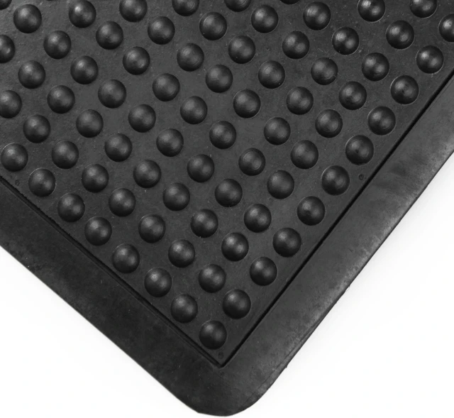 Alt view image 2 of 9 - Floortex Indoor Modern Floor pad Doortex Anti-Fatigue Black Bubble Mat - 36" x 48"