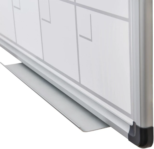Alt view image 3 of 6 - viztex lacquered steel magnetic monthly planner dry erase board, aluminum frame, 36" x 24"
