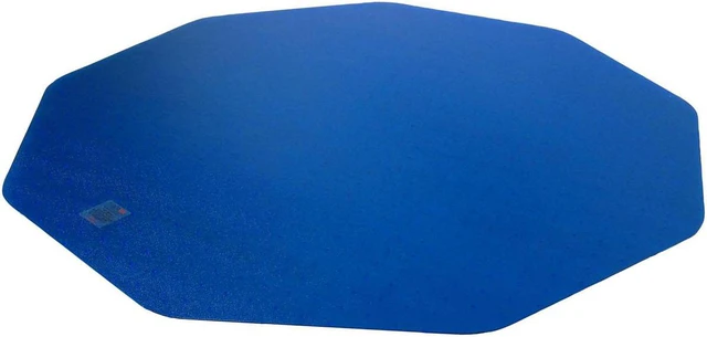 Alt view image 2 of 7 - Floortex Indoor Floor Protection Pad CraftTex 9Mat Blue Floor Protector for Hard Floor - 38" x 39"