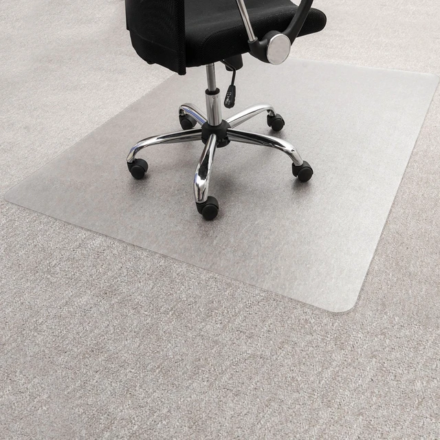 Main image of Floortex Indoor Floor Protection Pad CraftTex Clear Floor Mat for Carpets - 35" x 47"