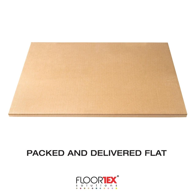 Alt view image 6 of 8 - Floortex Indoor Floor Protection Pad CraftTex Clear Floor Mat for Carpets - 35" x 47"