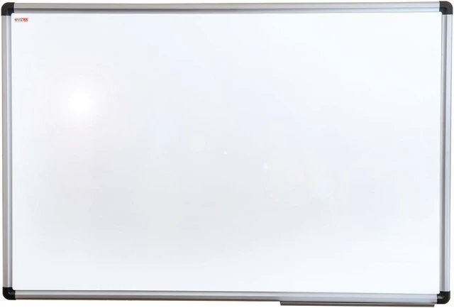 Alt view image 2 of 10 - Floortex Home / Office / School Writing Viztex Porcelain Magnetic Dry Erase Board with an Aluminium Frame - 18" x 24"