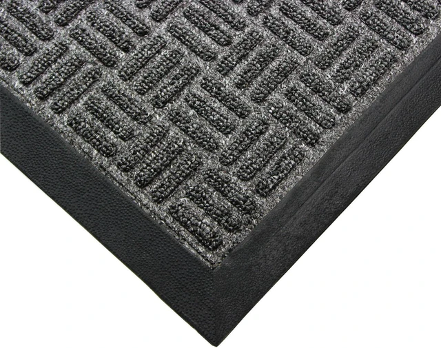 Alt view image 3 of 6 - Floortex Home / Office Decor Pad / Carpet Doortex Ribmat Charcoal Heavy Duty Door Mat in - 36" x 60"