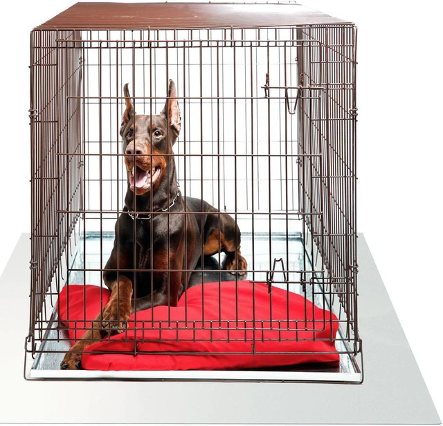 Alt view image 3 of 8 - Floortex Indoor Floor Protection Pad P-Tex Polycarbonate Dog Crate Floor Protector - 48" x 53"