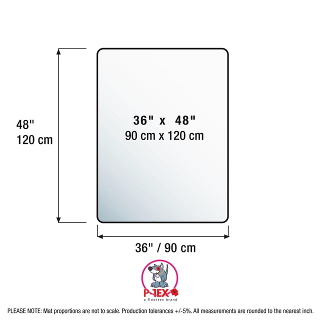 Alt view image 7 of 7 - Floortex Indoor Floor Protection Pad P-Tex Anti-Microbial Pet Station Mat for Hard Floors - 36" x 48"
