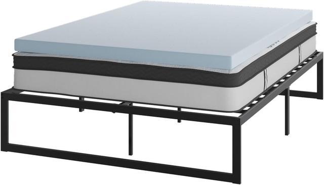 14 Inch Metal Platform Bed Frame with 10 Inch Pocket Spring