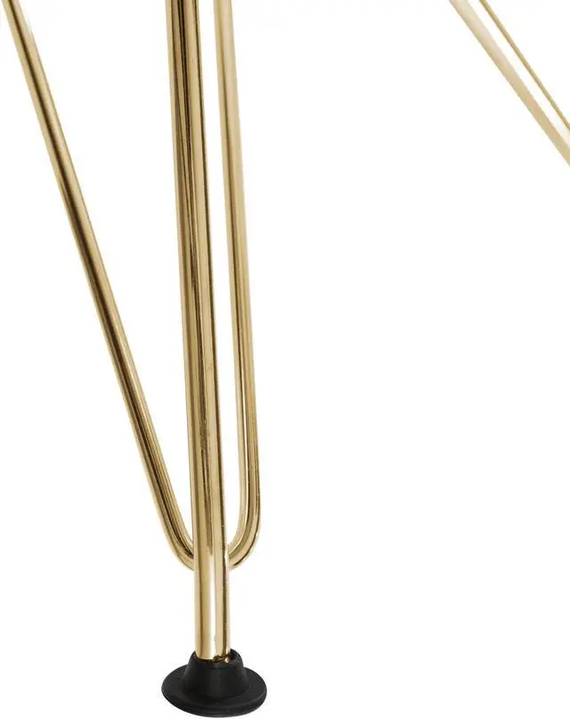 Alt view image 17 of 20 - LeisureMod Cresco Modern Eiffel Base Molded Dining Chair with Gold Base Clear