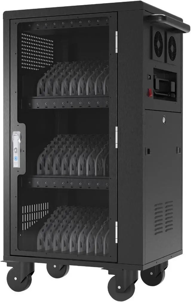 Main image of Luxor Indoor Office Storage Rolling Casters 30- Laptop / Tablet / iPads  USB-C Charging Cart