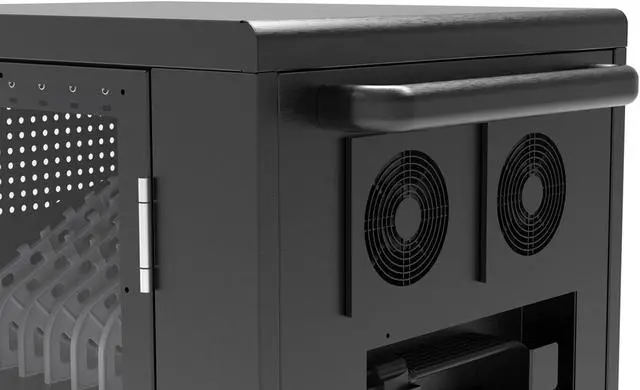 Alt view image 4 of 11 - Luxor Indoor Office Storage Rolling Casters 30- Laptop / Tablet / iPads  USB-C Charging Cart