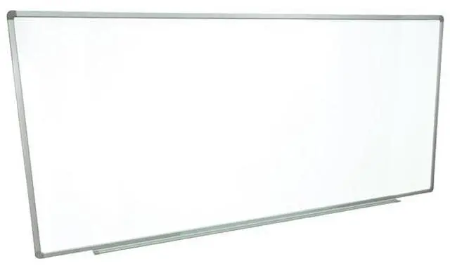 Main image of Luxor Wall-Mounted Magnetic Whiteboard - 96" x 40" -White Surface, Silver Aluminum Frame  WB9640W