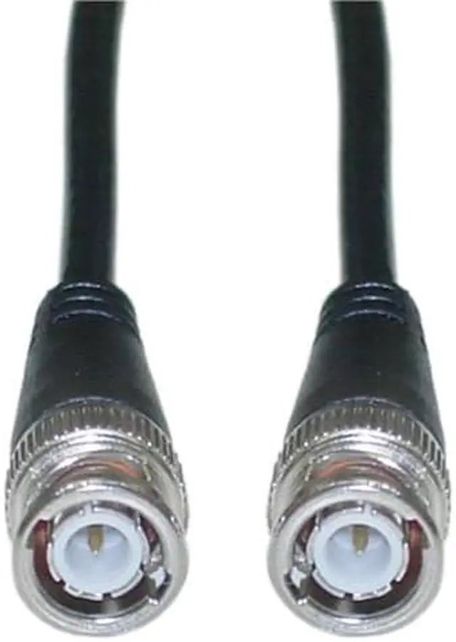 Main image of Cable Wholesale BNC RG58 / AU Coaxial Cable BNC Male Copper Stranded Center conductor Black - 10 ft