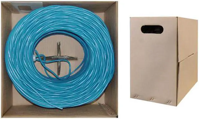 Main image of Cable Wholesale CAT5E UTP Bulk Cable Stranded 350MHz 24 AWG 1000 ft - Blue