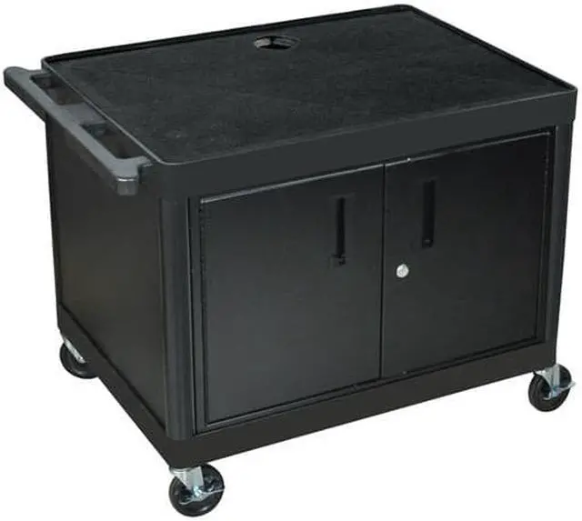 Main image of Luxor A/V Cart with Locking Cabinet 27" H