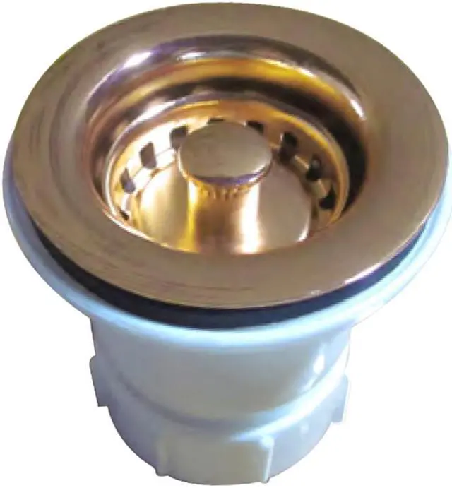 Main image of Whitehaus Collection 2 inch basket strainer-Polished Brass-WC2BASK-B