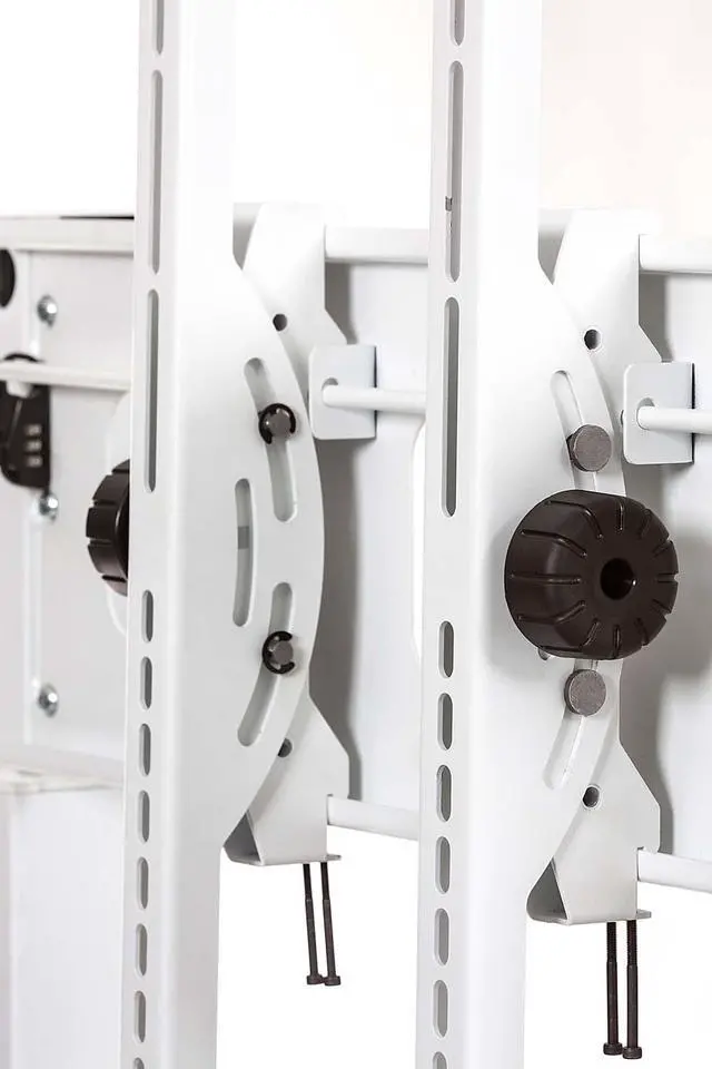 Alt view image 4 of 20 - Luxor Home Office Crank Adjustable Flat Panel CLCD LCD TV Cart