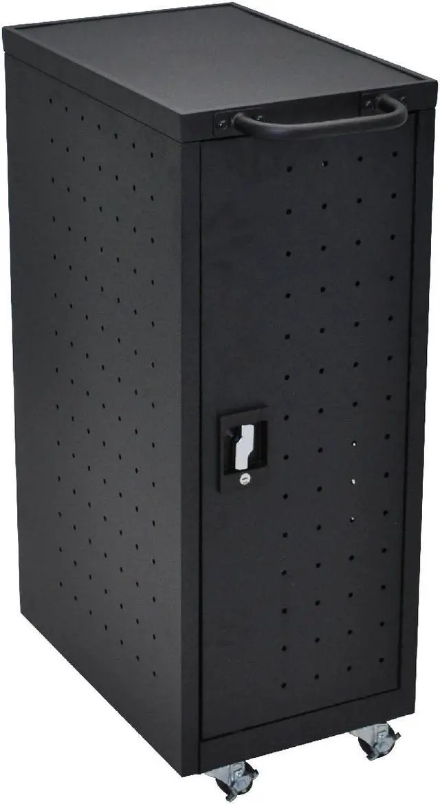 Alt view image 5 of 19 - Luxor Black 12 Laptop Charging Cart Includes Electrical Outlets