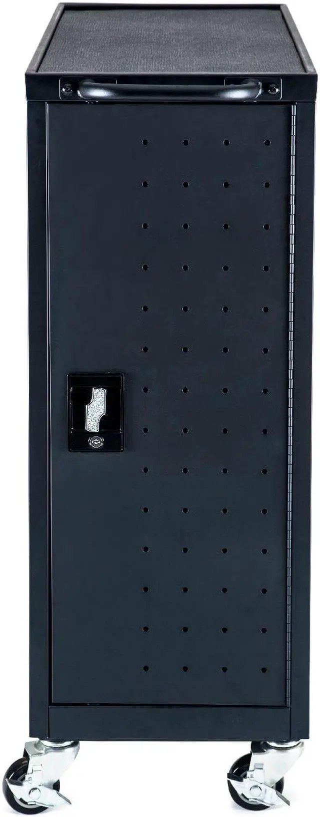 Alt view image 6 of 19 - Luxor Black 12 Laptop Charging Cart Includes Electrical Outlets