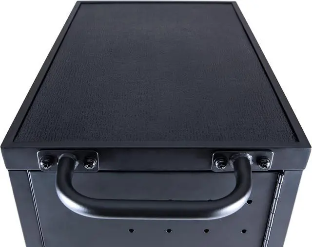 Alt view image 8 of 19 - Luxor Black 12 Laptop Charging Cart Includes Electrical Outlets