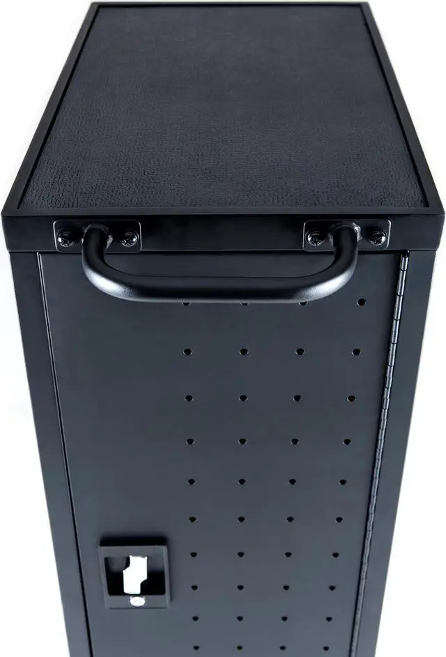 Alt view image 9 of 19 - Luxor Black 12 Laptop Charging Cart Includes Electrical Outlets