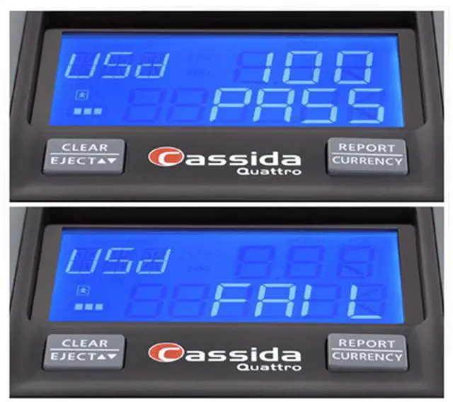 Alt view image 5 of 6 - Cassida Quattro  4-Way Counterfeit Detector - Infrared; Magnetic Strip Detection - Magnetic Thread Security - UV Light - U.S. Currency