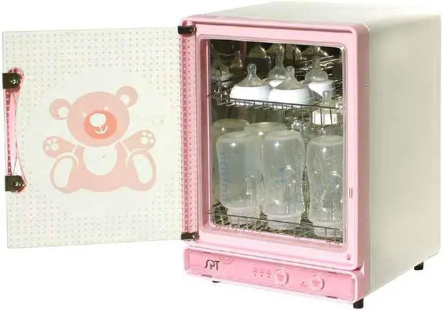 Alt view image 2 of 5 - SPT Baby Bottle Sterilizer & Dryer - Pink