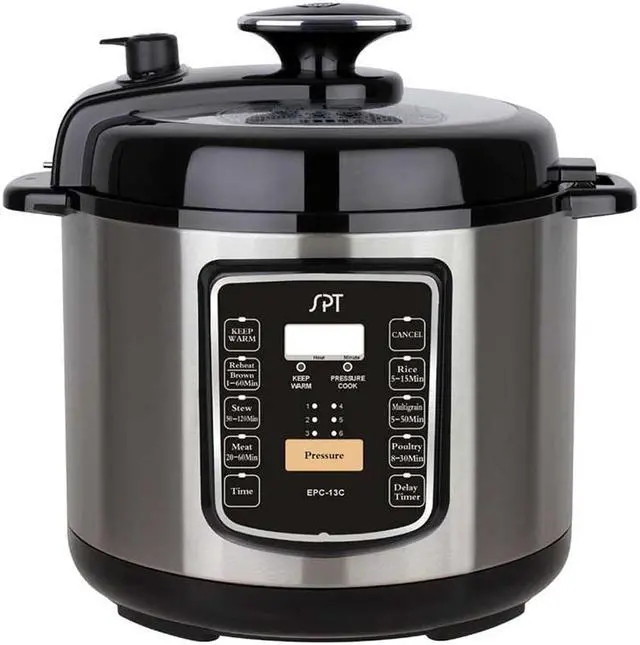 Main image of 6.5-Quart Stainless Steel Electric Pressure Cooker with Quick Release Button