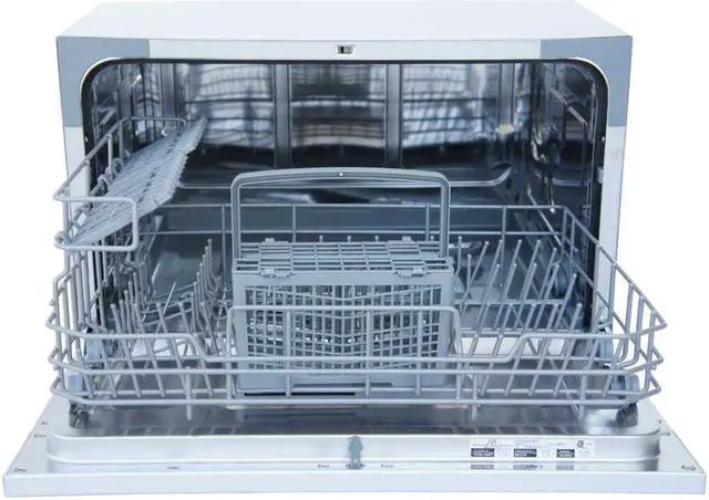 Alt view image 3 of 9 - Kitchen Appliance Countertop Dishwasher with Delay Start in Silver