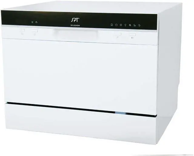 Alt view image 2 of 12 - Sunpentown Countertop Dishwasher with Delay Start in White