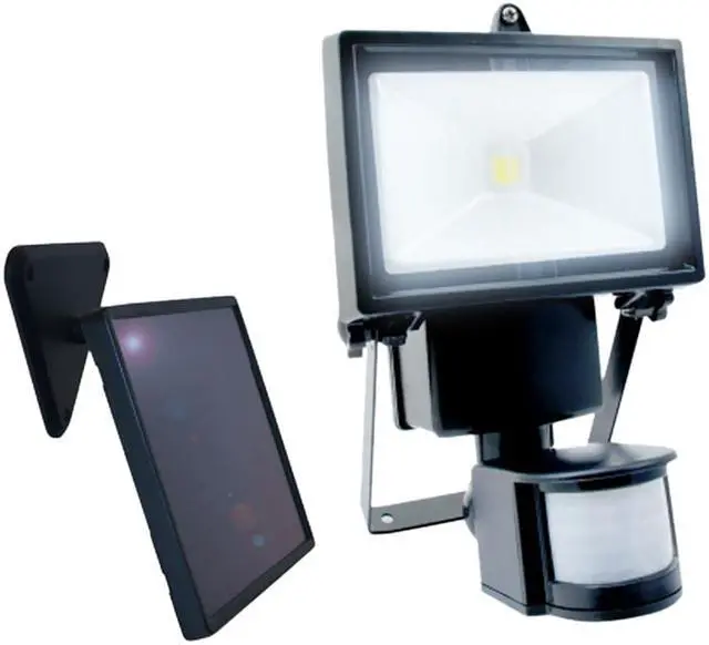 Main image of 180° Black Outdoor Solar Motion Sensing Security Light with Advance LED Technology