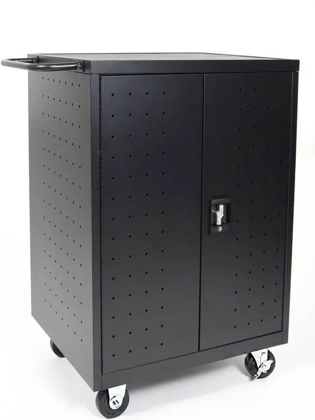 Alt view image 3 of 17 - Luxor Black 24 Laptop Computer Charging Cart