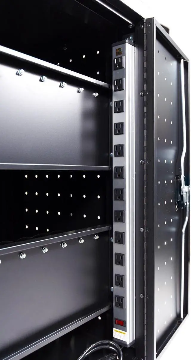 Alt view image 6 of 17 - Luxor Black 24 Laptop Computer Charging Cart