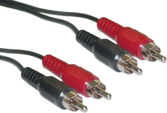 Main image of RCA Stereo Audio Cable, Dual RCA Male, 2 channel (Right and Left), 3 foot