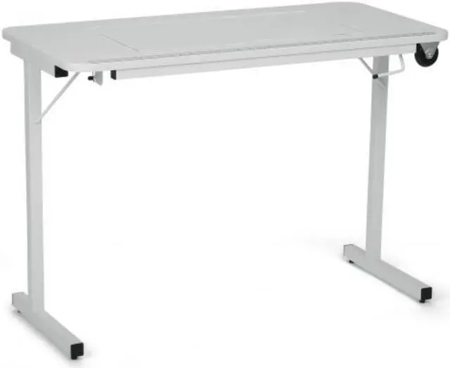 Alt view image 2 of 6 - Arrow Gidget II Home Indoor Adjustable Sewing Machine Sturdy Craft Table White