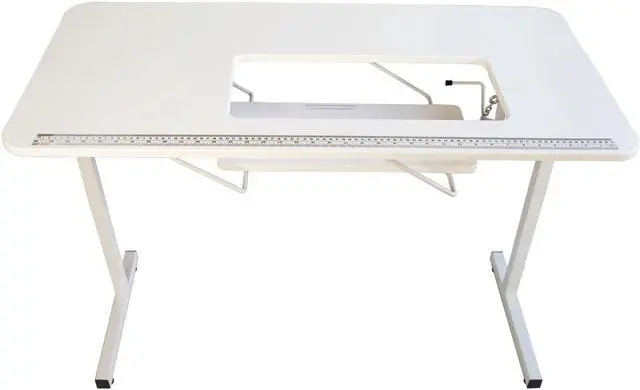 Alt view image 3 of 8 - Sewingrite Foldable Sewing Craft Hobby Utility Table - White