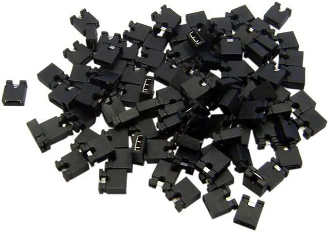 Main image of Cable Wholesale Jumper connector 2.54mm for 3 1/2 hard disk 100pcs per bag