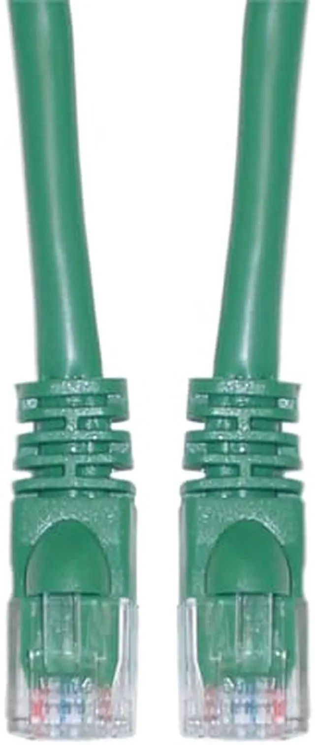 Main image of Cable Wholesale Cat6a Ethernet Patch Cable Snag-less/Molded Boot 500 MHz 25 foot - Green