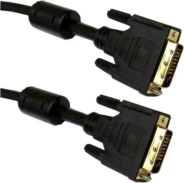 Main image of Cable Wholesale DVI-D Dual Link Cable with Ferrite Bead DVI-D Male 1 meter (3.3 foot) - Black