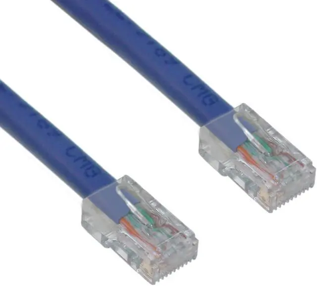 Main image of CableWholesale 10X8-16107 Cat6 Blue Ethernet Patch Cable  Bootless  7 foot