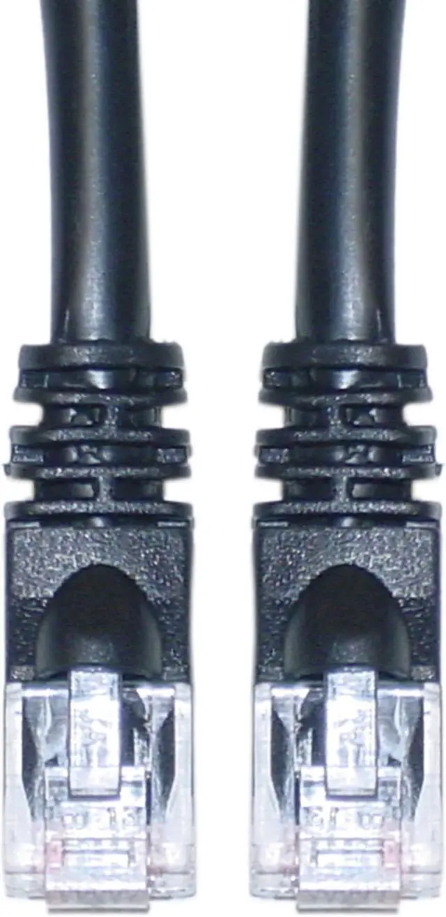 Main image of CableWholesale Cat6 Ethernet Patch Cable  Snagless Molded Boot  10 foot - Black