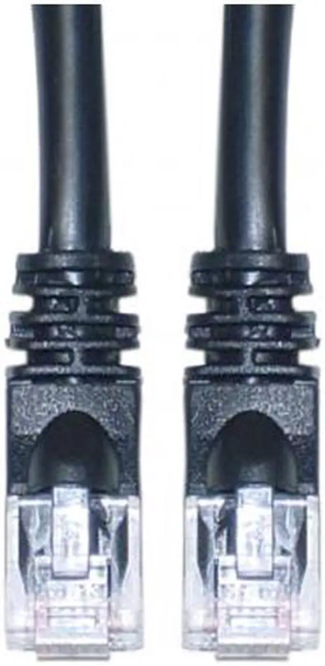 Main image of CableWholesale Cat5e Ethernet Patch Cable  Snagless Molded Boot  14 foot - Black