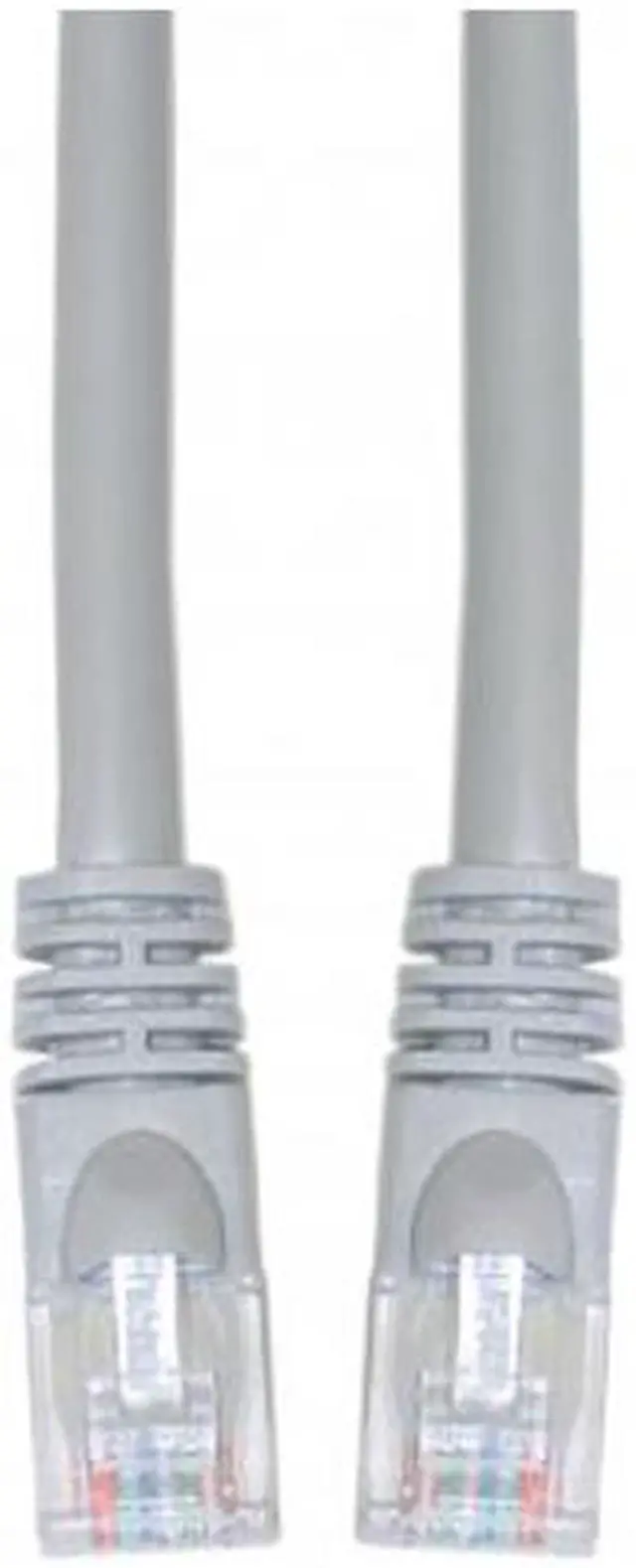 Main image of CableWholesale Cat5e Ethernet Patch Cable Snag-less/Molded Boot 10 foot - Gray