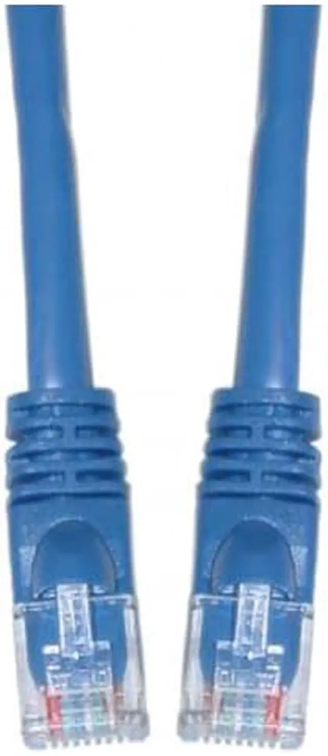Main image of CableWholesale Cat5e Ethernet Patch Cable Snagless Molded Boot 10 foot - Blue