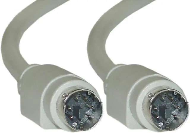 Main image of Cable Wholesale PS / 2 Cable, Keyboard / Mouse, PS / 2(MiniDin6) Male, 6 Conductor, Straight, 25 foot